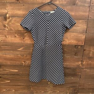 Whistles Striped Short Sleeve Dress